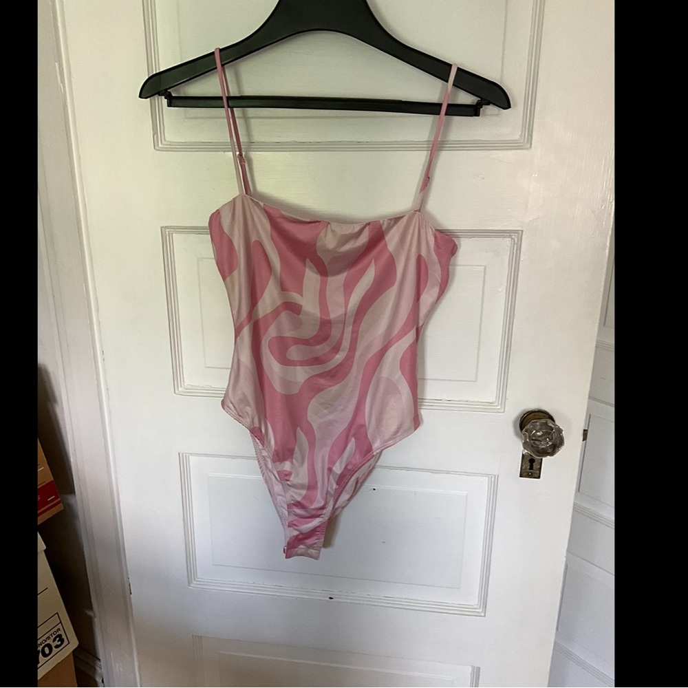 Princess Polly Pink Patterned Bodysuit
